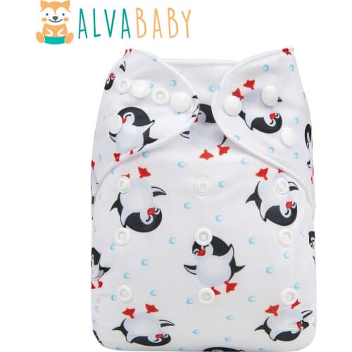 New Arrival! ALVABABY Cloth Diaper Pocket Adjustable Nappy With Microfiber Insert