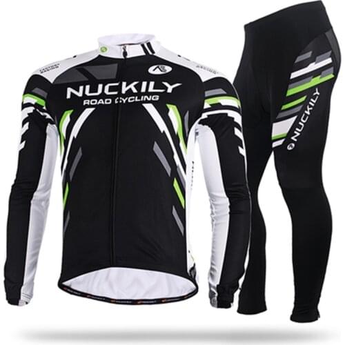 NUCKILY Cycling Clothing Winter Thermal Fleece Mens 2021 Pro Team Cycling Jerseys MTB Bike Maillot Ropa Ciclismo Sportswear