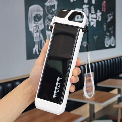 Outdoor Camping Sports Kettle Rectangular Fashion Sports Fitness Kettle Does Not Contain BPA Capacity Calibration Watertight