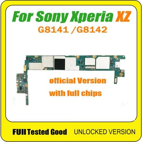 Full tested plate 100% Unlocked Mainboard for Sony Xperia XZ Premium G8141 G8142 motherboard with full chips