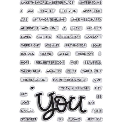 You Transparent Clear Silicone Stamp Seal for DIY scrapbooking photo album Decorative clear stamps