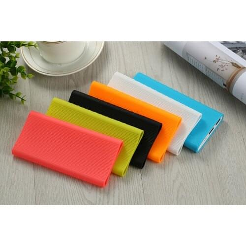 Silicone Protector Case Cover Skin Shell Sleeve for New Xiaomi Xiao Mi Xiami 2 10000mAh Dual USB Power Bank Powerbank