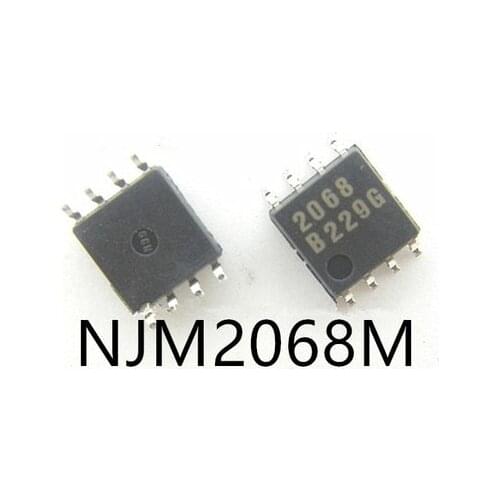 10PCS NJM2068M SOP8 LOW-NOISE DUAL OPERATIONAL AMPLIFIER JRC2068 SMD NJM2068 SOP