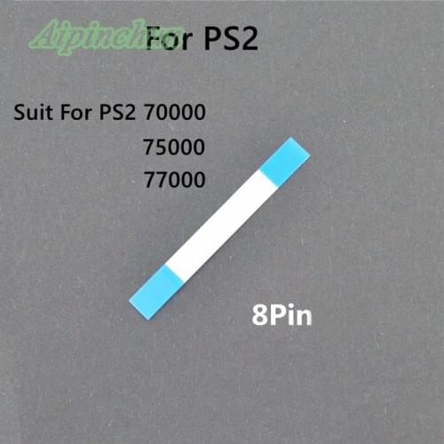 Aipinchun 20Pcs For PS2 70000 75000 77000 Model Replacement 8Pin Power On Off Reset Switch Flex Ribbon Cable Repair Parts