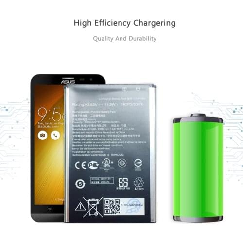 High quality Battery For ASUS ZenFone 2 ZenFone2 Laser Selfie ZE600KL ZE551KL ZE601KL ZE550KL ZD551KL C11P1501 ZE600 ZE551 KL
