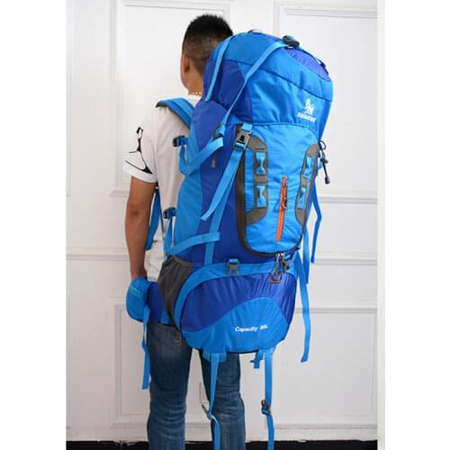 85L Travel Waterproof Trekking Bags Men Women Outdoor Camping Hiking Backpack Nylon Anti-wear Climbing Shoulder Sports Rucksack