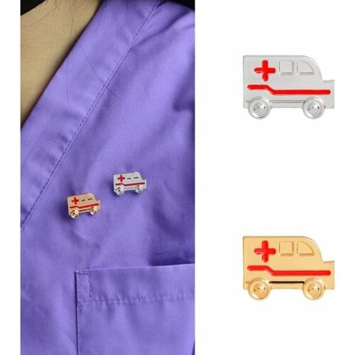 Pins and brooches Aambulance pin Medical instruments jewelry Doctor Medical school jewelry Gifts Men women brooch