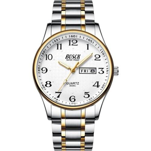 2021 Watches Men Business Waterproof Date Week Quartz Mens Watches Fashion Stainless Steel Watches For Men Relogio Masculino