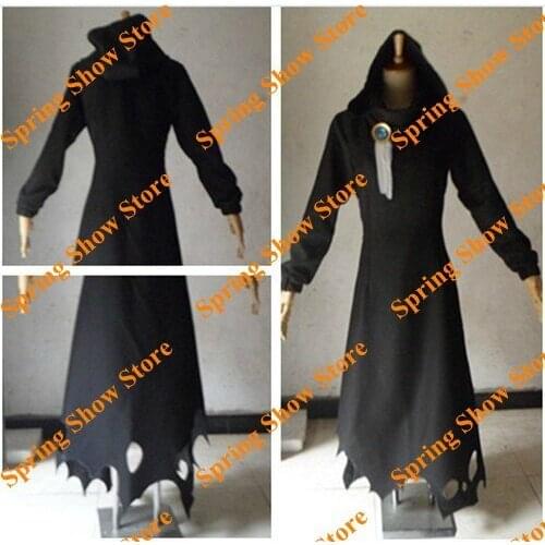The Future Diary Heroine Gasai Yuno Custom Made Cosplay Costume Black Long Jacket