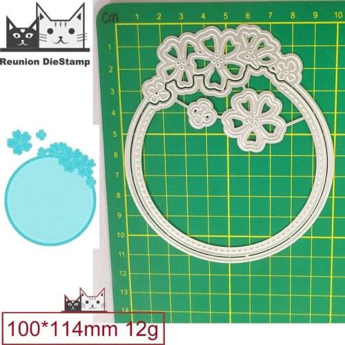 Circle Round Lace Metal Cutting Dies Decorative Scrapbooking Steel Craft Die Cut Embossing Paper Cards Stencils