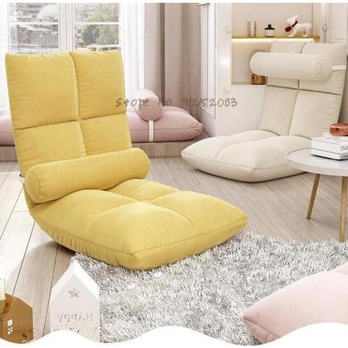 Lazy sofa tatami bed backrest chair girl cute bedroom single bay window small sofa folding chair