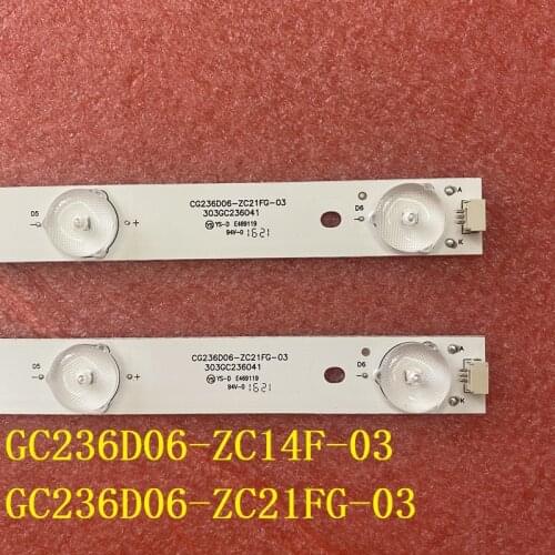 2pcs/set 6LED(3V) 423mm LED Backlight bar strip For GC236D06-ZC14F-03 303GC236031