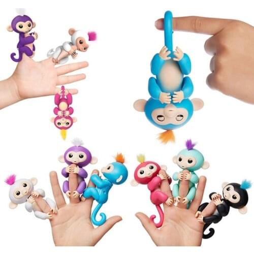 Cute Action Figure Happy Monkey Finger Baby Monkey Electronic Pets Kids Fingertip Monkey Smart Pet Interactive Toy Children Gift