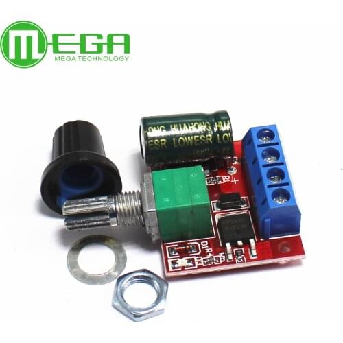 Mini DC Motor PWM Speed Controller 3V 6V 12V 24V 35VDC 90W 5A DC Motor Speed Control Switch LED Dimmer