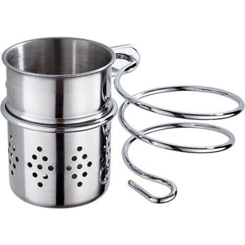 Multi-function 304 Stainless Steel Bathroom Shelf for Hair Dryer Glue Comb Wall Mounted Polish Finish Holder Accessoriers