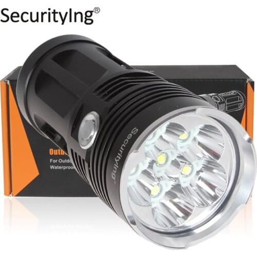 Securitylng Powerful Super Bright LED Flashlight 3600LM Waterproof Portable XM-L T6 LED Torch Flash Light For Camping Hunting
