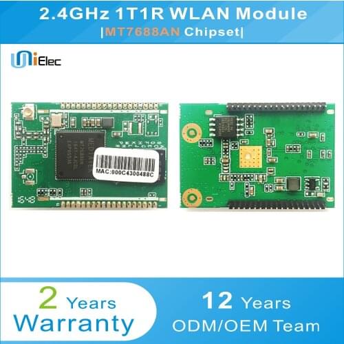MTK MT7688AN 1x1 802.11 b/g/n 2.4GHz 1T1R WLAN Module PCBA WiFi Custom DIP Board MT7688 ODM