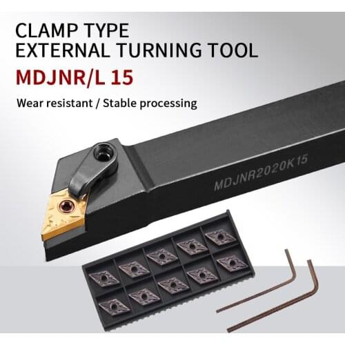 1 pcs MDJNR1616H11/MDJNR2525M11 external turning tool and carbide insert DNMG CNC tool combination
