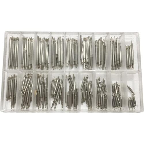 Set Of 270 Stainless Steel Spring Bars 8-25mm Pins Lugs Links