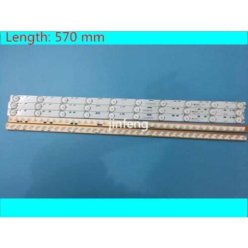 New 3 PCS*10 LEDs*3V 32'' 570mm*17mm LED Backlight Lamps LED Strips Optical Lens Fliter compatible 32" TV Monitor Panel