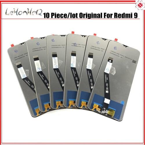 Wholesale 10 Piece/Lot For xiaomi redmi 9 Display Touch Screen Digitizer Assembly Parts Repair For Redmi 9 LCD Frame
