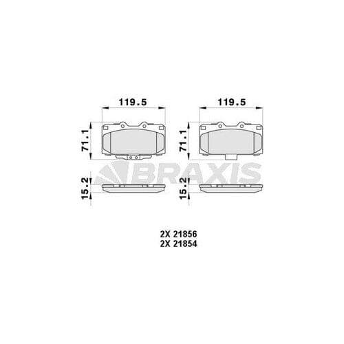 FRONT BRAKE BALATASI 200SX (S14)2.0I 16V TURBO (10 / 1993 00)