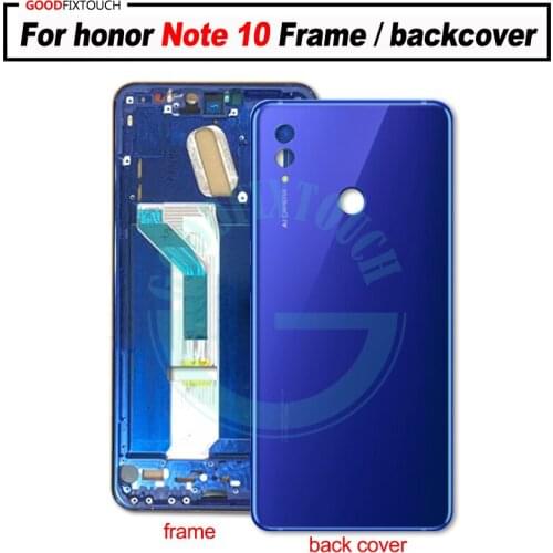 For honor Note10 Front Bezel Frame Faceplate Housing Case With back cover battery cover for honor Note 10 RVL-AL09