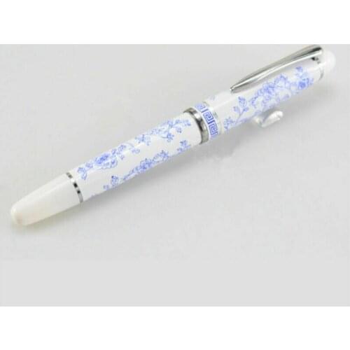 Chinese Style Blue And White Porcelain Pattern Medium Nib Fountain Pen