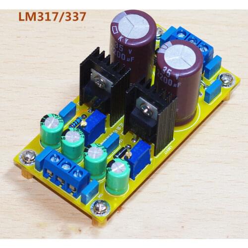 AC-DC LM317 LM337 Adjustable Regulated Dual Power Supply Module Board DIY Kits