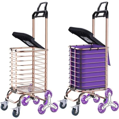 Shopping trolley climb stairs fold Shopping car Small cart domestic hand buggy portable small handcart