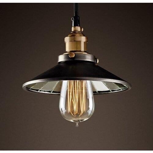 Vintage Loft Industrial American Cord Lustre Edison Pendant Lamp Kitchen Dinning Living Room Modern Home Decor Lighting 22CM