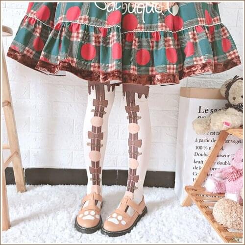 Cookies Womens Lolita Over-knee Stockings Velvet Thigh High Long Stockings Thin Cosplay Good Quality Summer