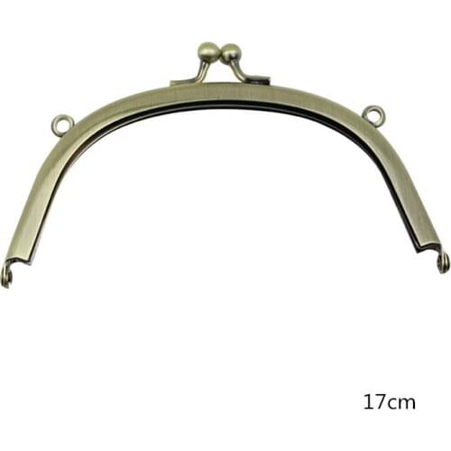 Women DIY smooth purse frame big size women bag making metal clasp kiss buckle 5pcs/lot