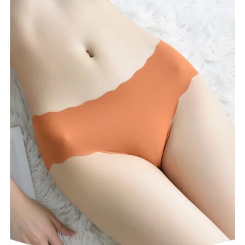 Female Underwear Panty Soft Underpants Lady Lingerie Xxl Wavy Womens Satin Panties Silk Underwear Female Seamless Woman Briefs