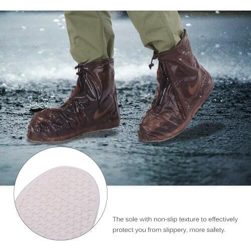1 Pair Non Slip Waterproof Shoe Covers Reusable Device Protection Anti Dust Rain Boots Outdoor Shoe Cover Thick Accessories