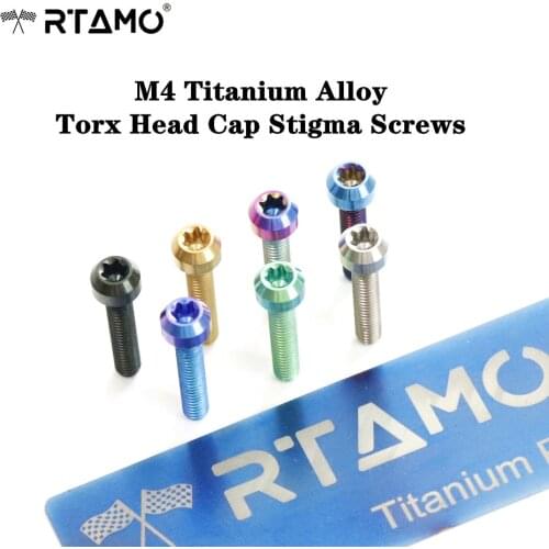Titanium Bolts M4X15/20/25mm Torx Head Cap Stigma Screws for Car,Bicycle and Motorcycle Parts