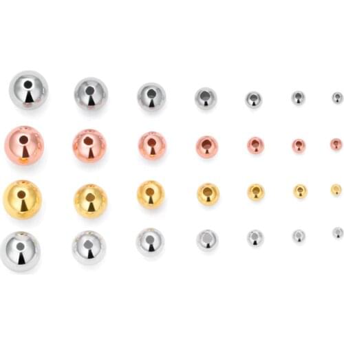 ICNWAY 10PCS 925 Sterling Silver Loose Beads Positioning Light Body Septum Bracelet DIY Hand-plated Gold Rose Gold Accessories