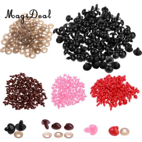 100Pcs/Pack 13x15mm Safety Noses for Soft Plush Animal Toys DIY Making Supplies Children Kids Girls Toys 4Colors