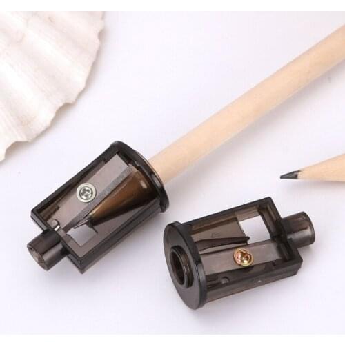 2pcs Automatic Electric Pencil Sharpener Two Black Sharpener Cutting Stationery Knife Office Cutter Replacement Tool Holder
