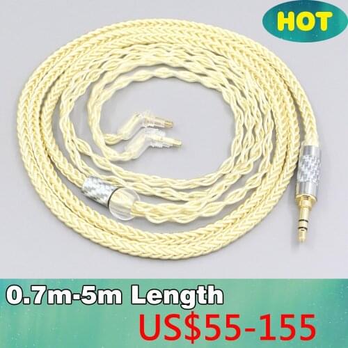 8 Core Gold Plated + Palladium Silver OCC alloy Cable For Sony MDR-EX1000 MDR-EX600 MDR-EX800 MDR-7550 Earphone LN007639
