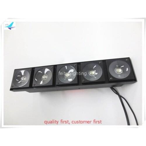 Free shipping 8pcs/lot New 5 Eyes COB Blinder Light RGBW 4in1 Color Mixing 5X30W Matrix Bar DJ Stage Effect Floor Panel Lights