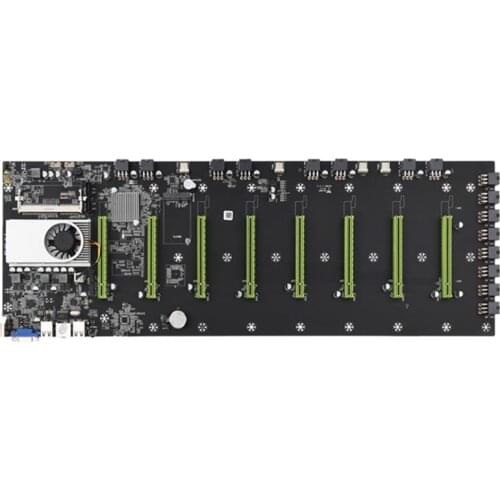 BTC-D37 Miner Motherboard DDR3 8XPCIE 16X MSATA 2.0 for Miner PCI-E 16X Cryptocurrency Mining BTC Motherboard