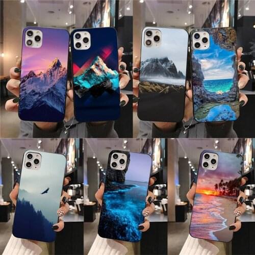 Mountain Landscape Scenery Phone Case for iphone 12 pro max mini 11 pro XS MAX 8 7 6 6S Plus X 5S SE 2020 XR case