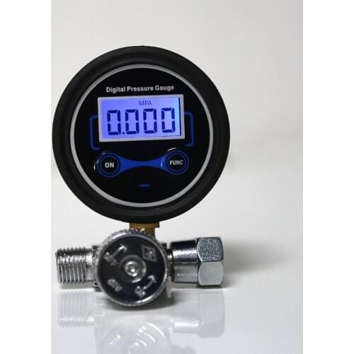 Digital 1/4" 200PSI Air Pressure Regulator Gauge Control Valve for Spray Gun