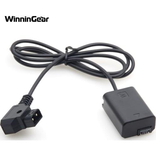 D-Tap V-mount / Anton Bauer to NP-FW50 DC Battery Coupler Cable for Sony A7 A7II A7S A7SII A7R A7RII NEX Series Camera