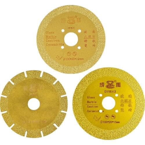 100/125mm Green Diamond Saw Hot pressed sintered Mesh Turbo blade Cutting Disc Diamond Wheel for Porcelain Ceramic Tile