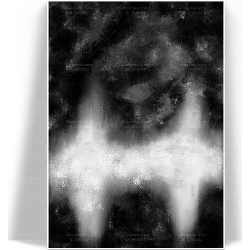 Fine Comma Wall Black And White Paintings