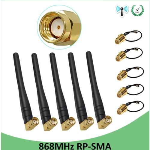 868MHz 915MHz Antenna 3dbi RP-SMA Connector GSM 915 MHz 868 MHz antena antenne +21cm SMA Male /u.FL Pigtail Cable