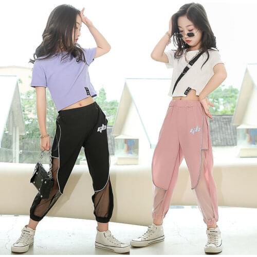 2021 Girls Clothes Set Short Shirt + Chiffon Pants 2PCS Girl Summer Clothing Set Fashion Kids Girls Clothes 6 8 10 12 14 Year