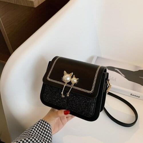 Contrast color Leather Crossbody Bags For Women 2020 Travel Handbag Fashion Simple Shoulder Simple Bag Ladies Cross Body Bag